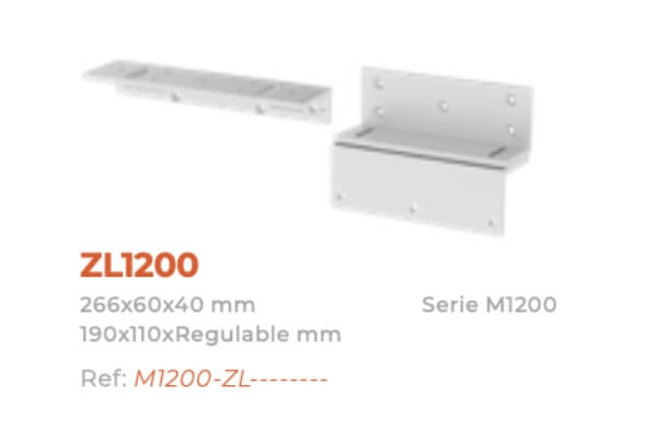 ZL1200 placas de instalación ventosas dorcas