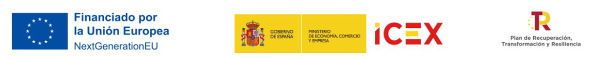 Financiado por la Unión Europea - Next Generation EU, ICEX y PRTR